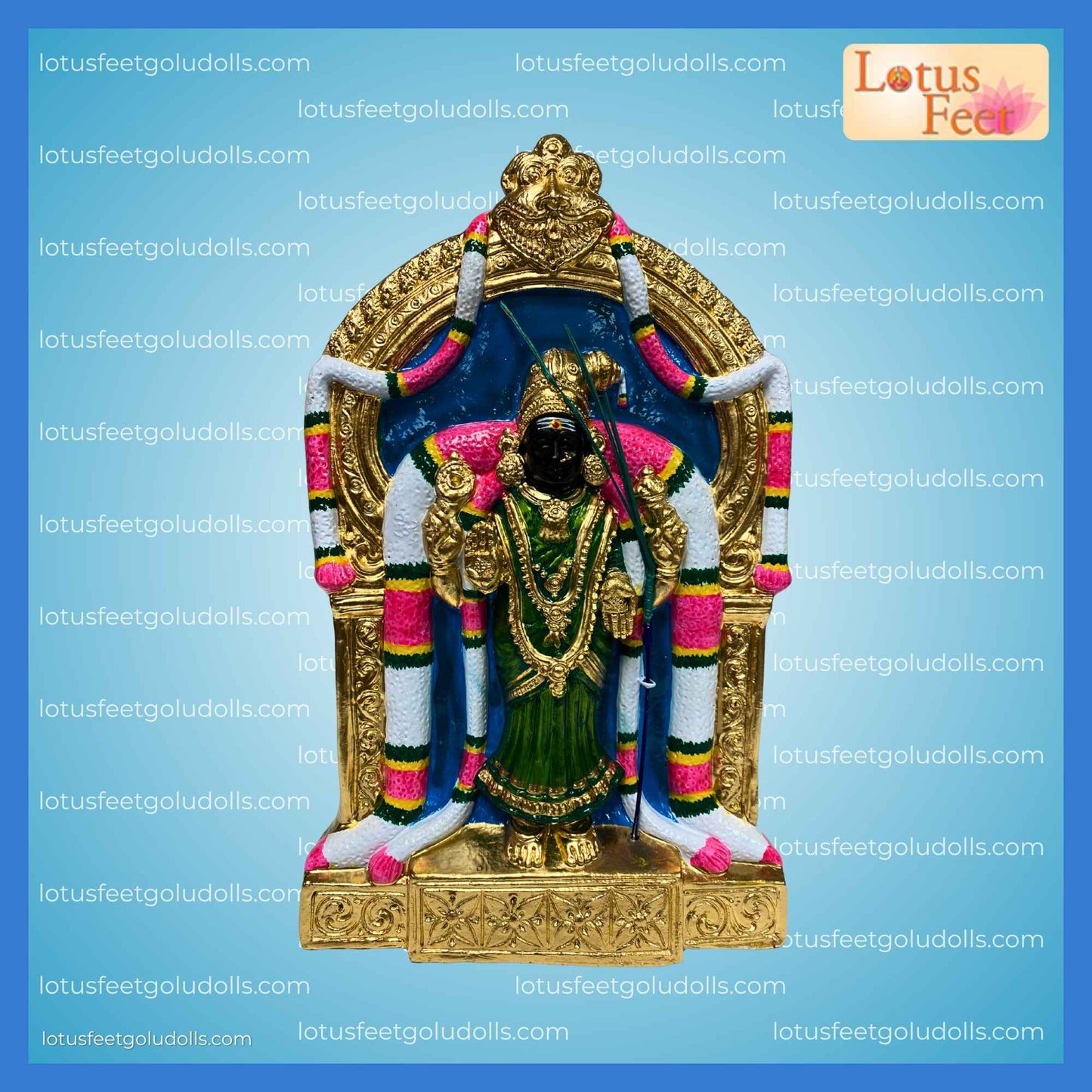 Abirami Amman 12" (Clay) Blessings of Thirukadayur