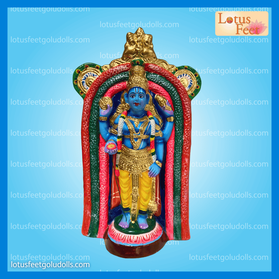 Guruvayurappan 18" (Paper Mache) Grace of Guruvayur