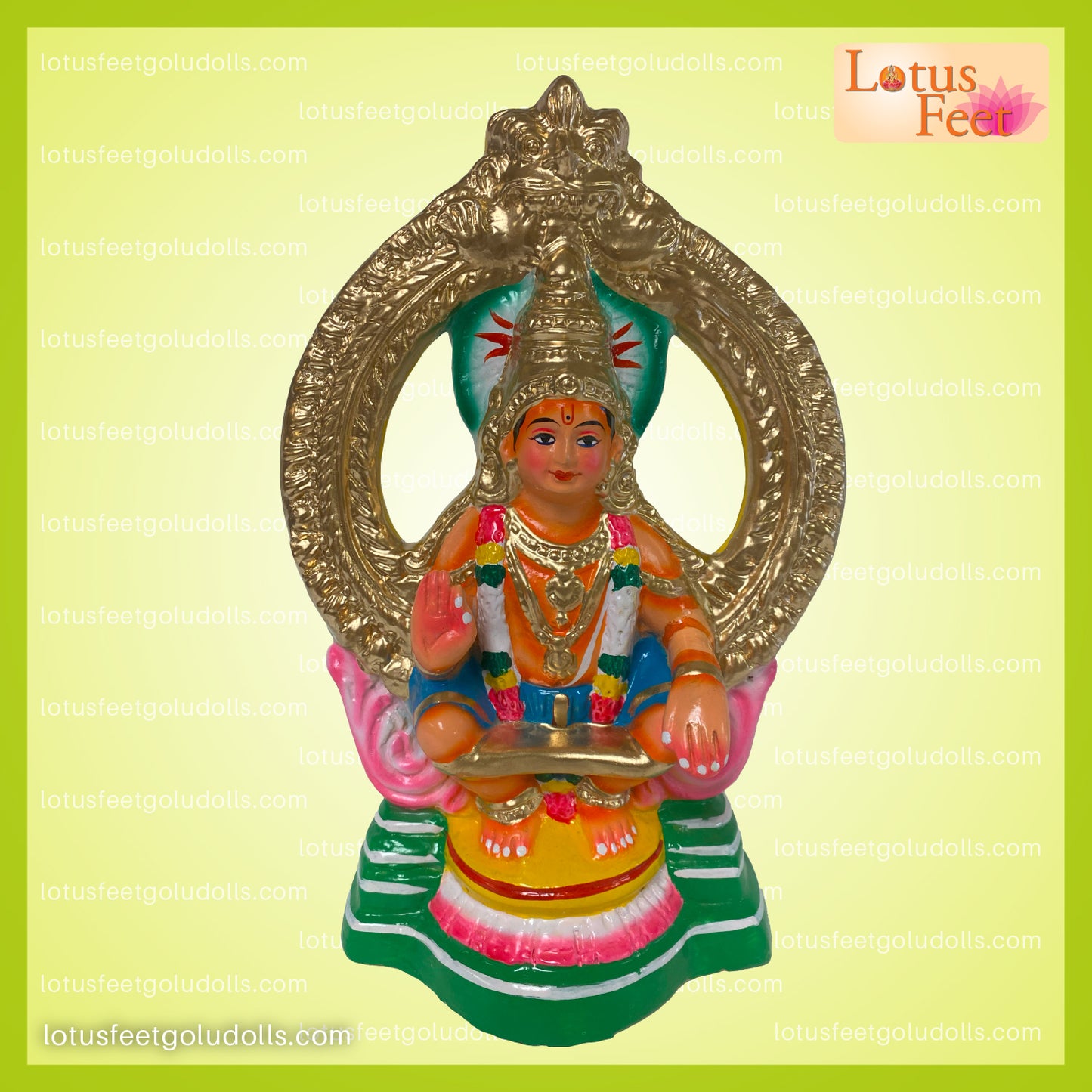 Swamy Ayyappan 12" (Paper Mache)