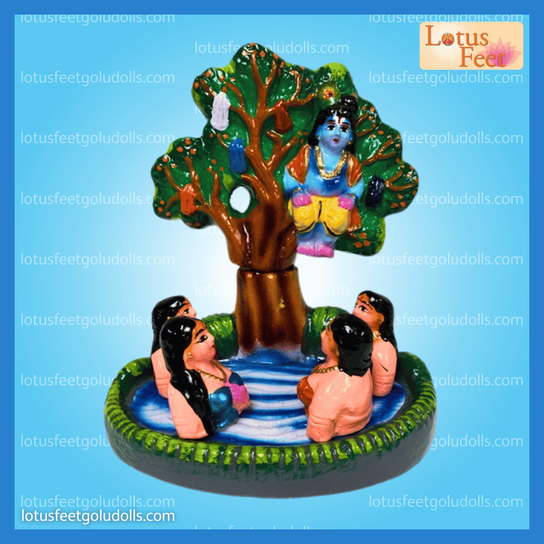 Krishna Leela - Jalakridai Set (Clay) Splash of Krishna's magic