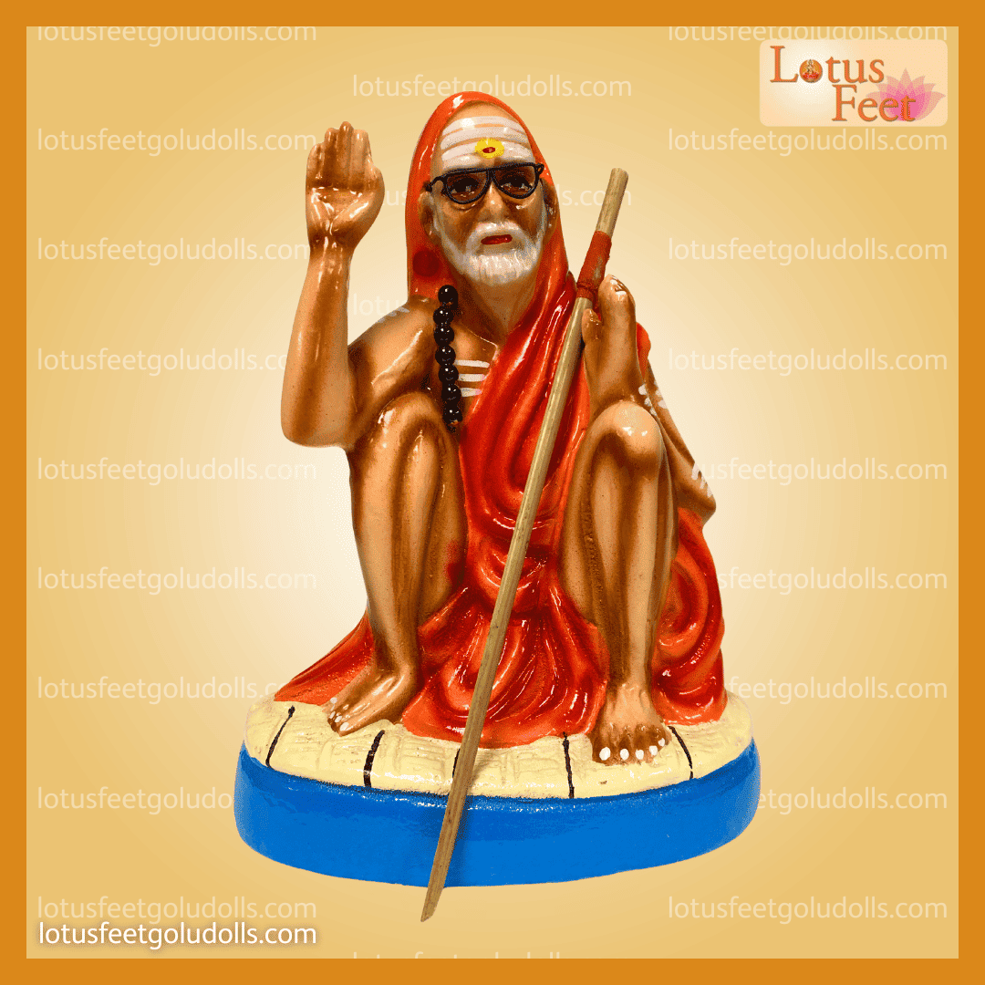 Kanchi Maha Periyava 8" (Paper Mache) Grace that lives on