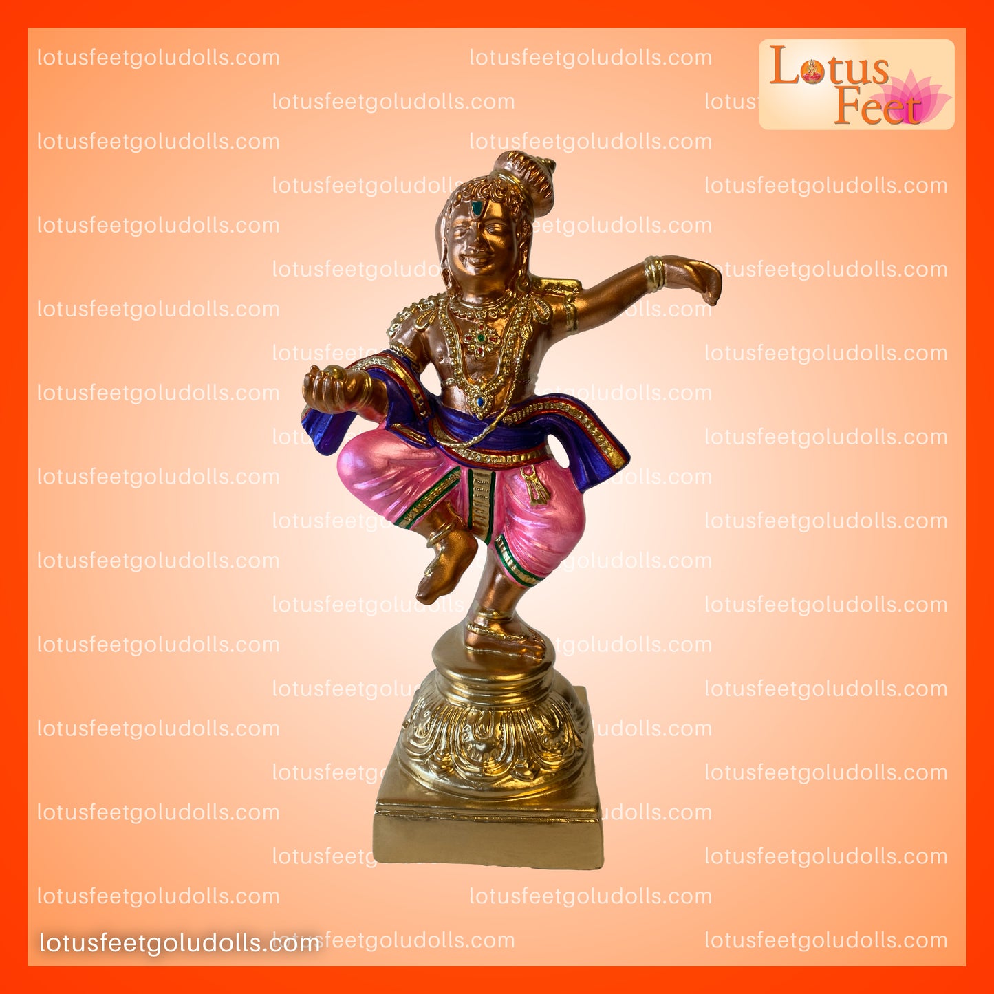 Navaneetha Krishnan 14" ( Paper Mache)