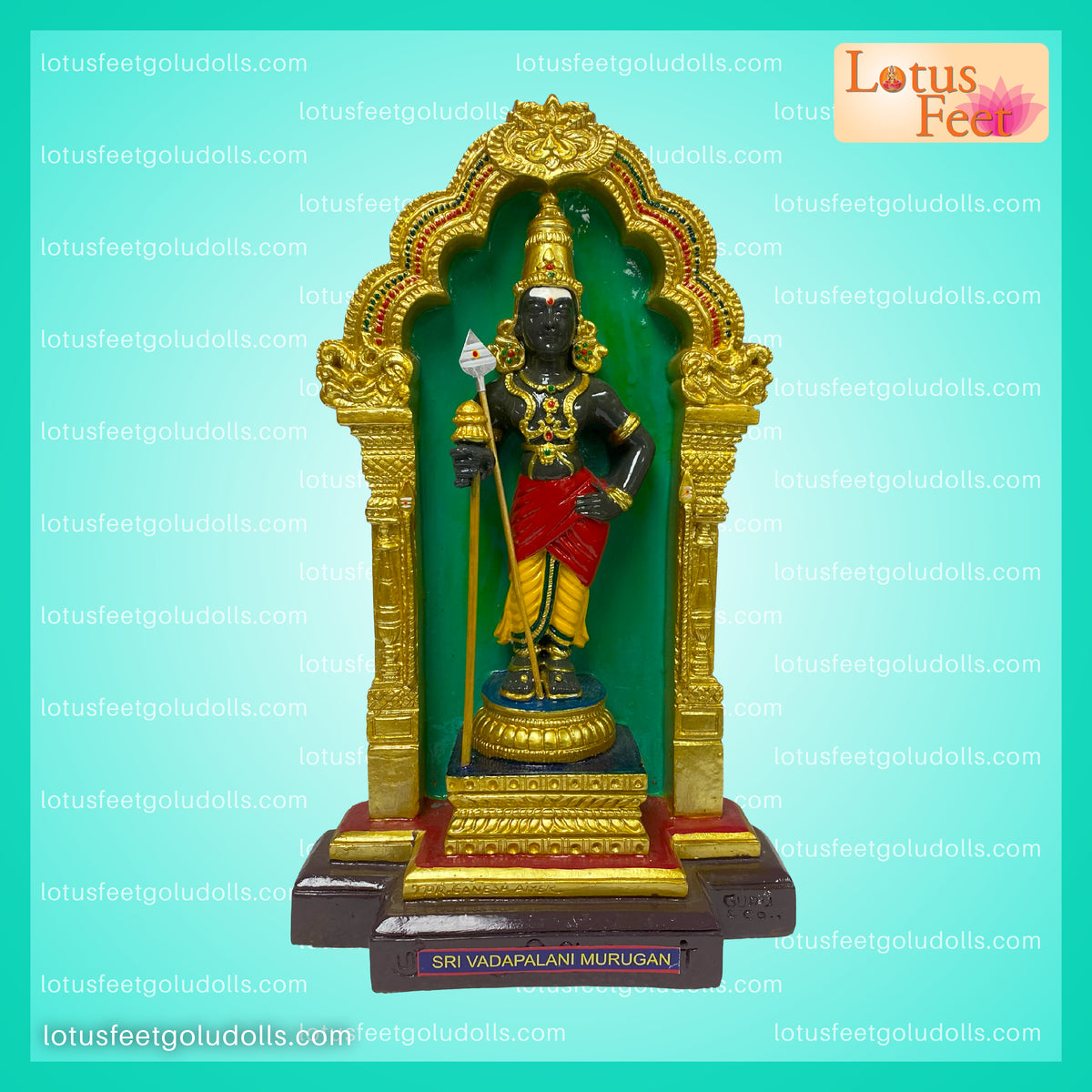 Vada Pazhani Murugan 13" ( Fiber) Blessings from Vadapalani.