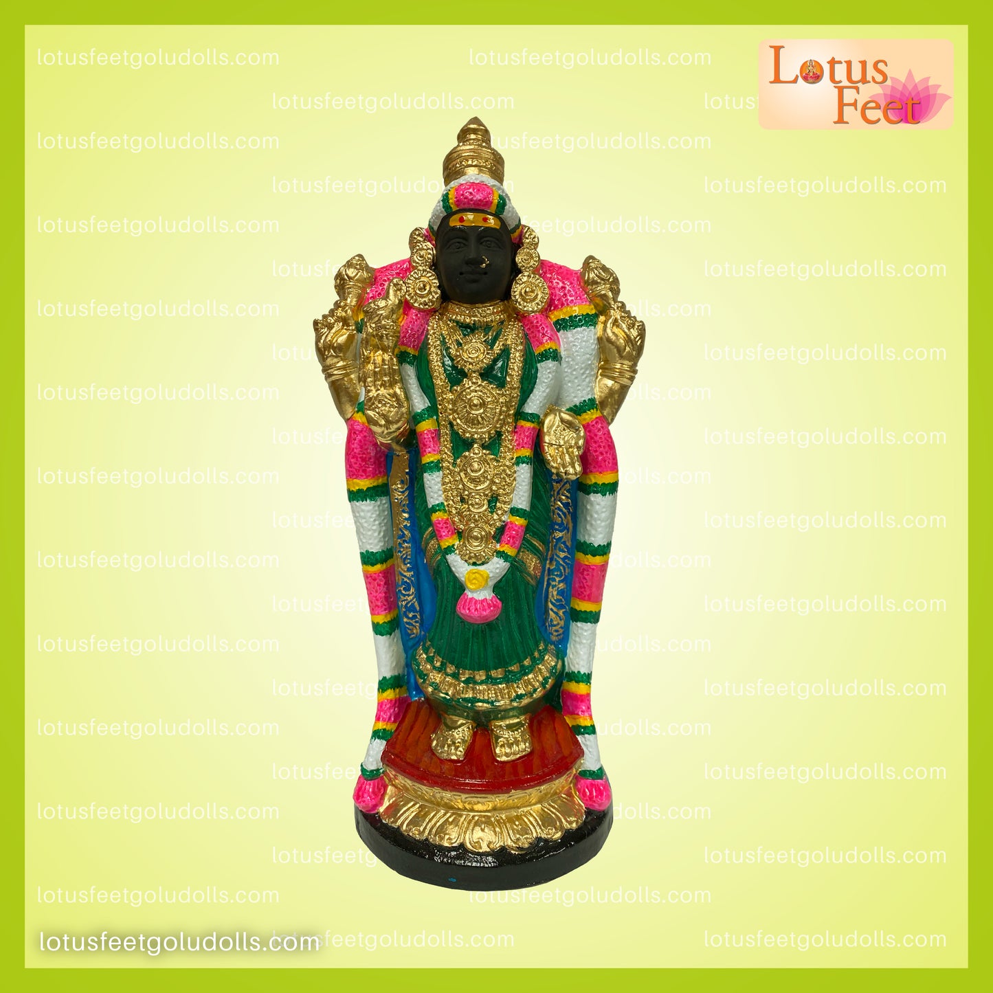 Akilandeswari 12" (Clay) Divine Guardian of the Jambukeshwarar Temple