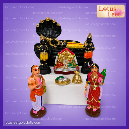 Srirangam Set with Andal & Periyazhwar (Journey of Devotion)
