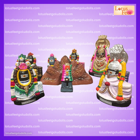 Ashta Lingam Set Paper Mache