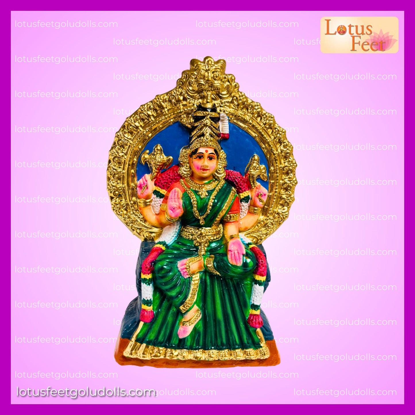 Bhuvaneshwari 14" (Paper Mache) Divine Mother of the Universe