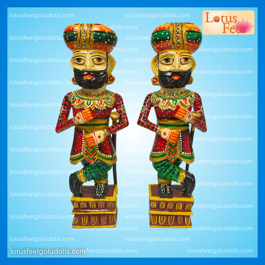 Chokidar Set 15" (Light Weight Wood Dolls)