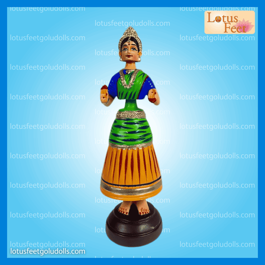 Dancing Doll 10" - Thalaiyatti Bommai's (Paper Mache - Set of 2)