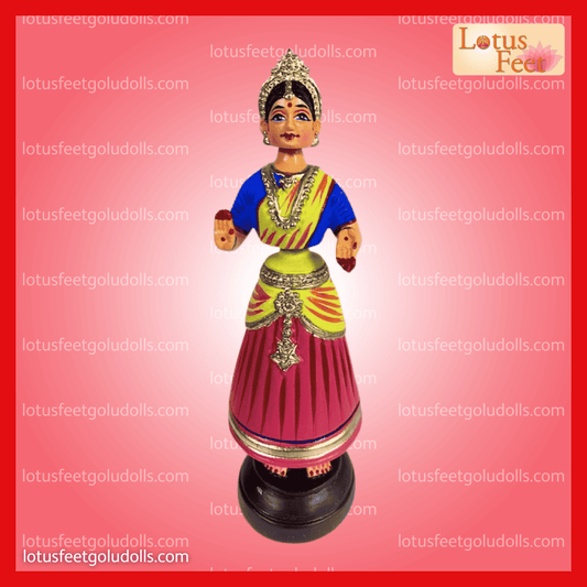 Dancing Doll 10" - Thalaiyatti Bommai's (Paper Mache - Set of 2)