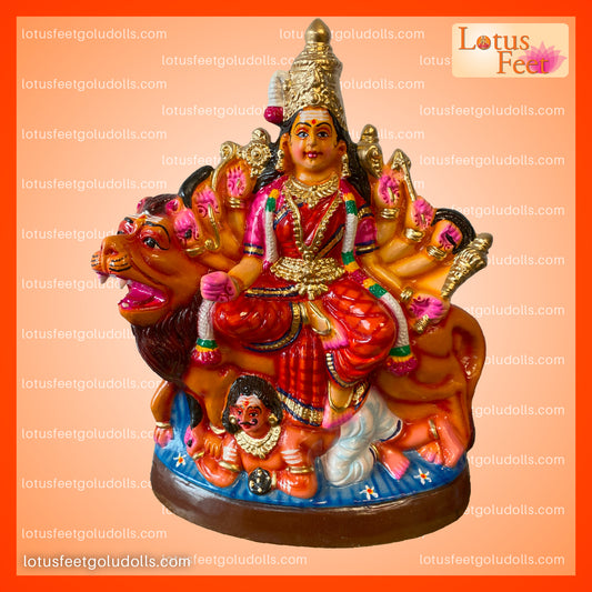 Durgai - Simmha Vahini (Paper Mache) The Fierce Protector
