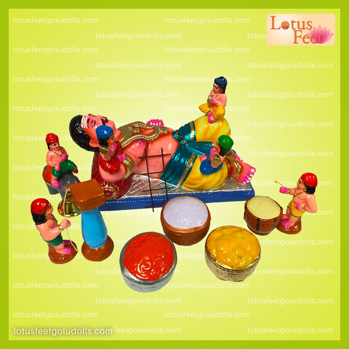 Kumbakarnan Set ( Paper & Clay Doll set)