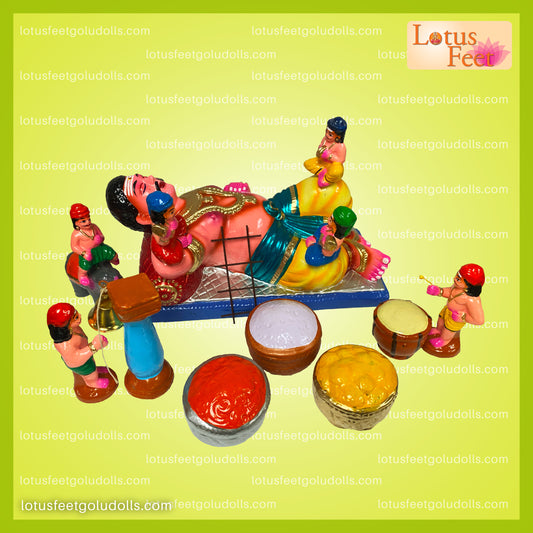 Kumbakarnan Set ( Paper & Clay Doll set)