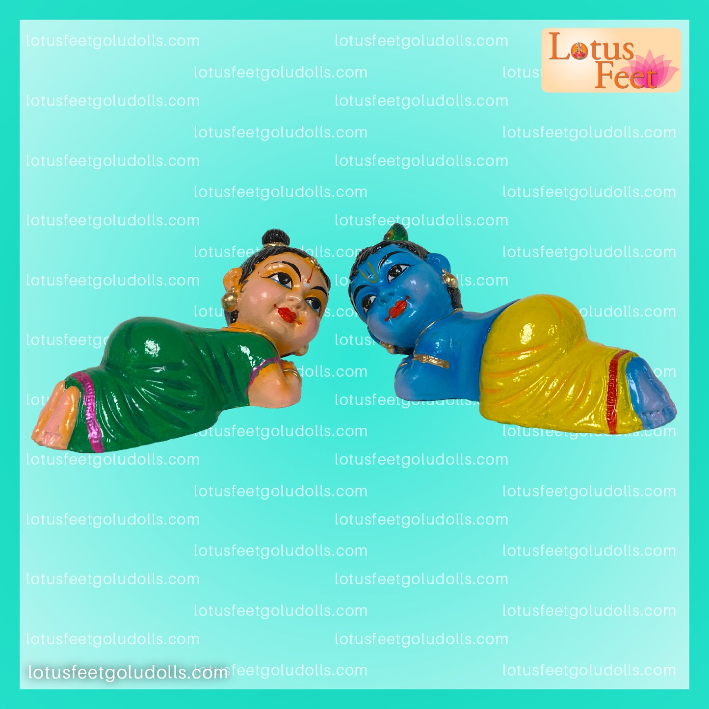 Little Radha & Krishna Set ( Light Weight Clay)