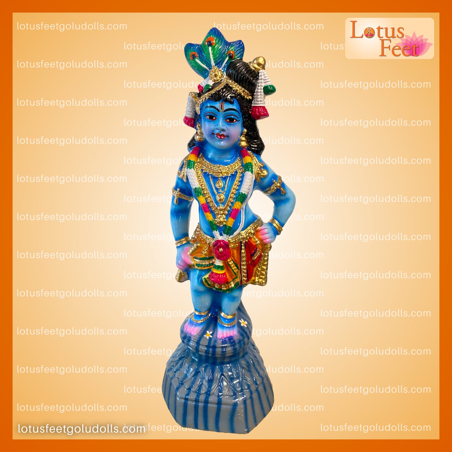 Mappillai Krishna - Krishna as a Groom 16" (Paper Mache)