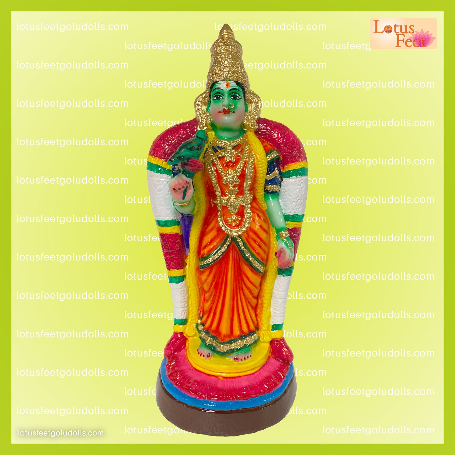 Meenakshi Amman 17" Paper Mache