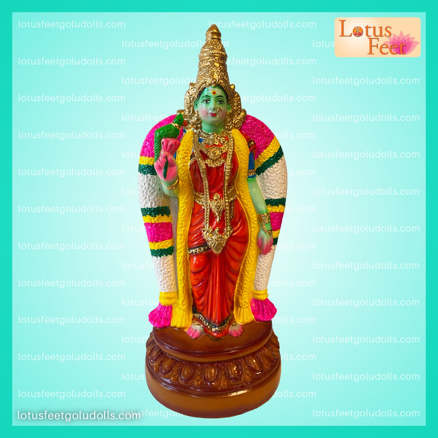 Meenakshi Amman 16" (Paper Mache)