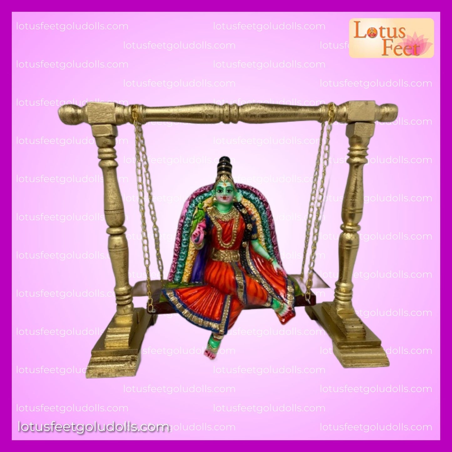 Meenakshi Oonjal (Swing) Paper Mache ( Grace in Every Swing)