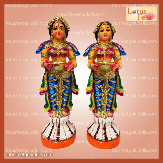 Paavai Villakku Elegance 24" (Paper Mache)