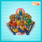 Garuda Sevai Perumal - Sri Devi & Bhoodevi 18" (Paper Mache)
