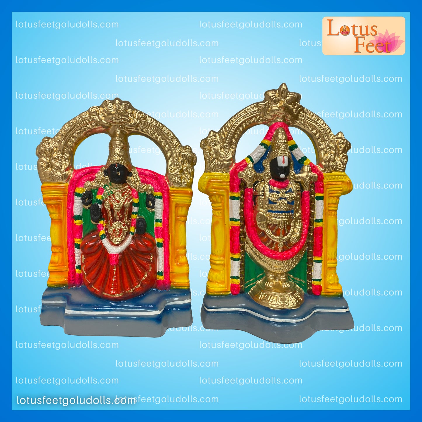 Tirupathy Perumal & Thayar 12" - Eternal Blessings from Balaji