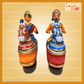 Poi Kaal Kuthirai Set (Paper Mache Set of 2) Folk Art Comes Alive!