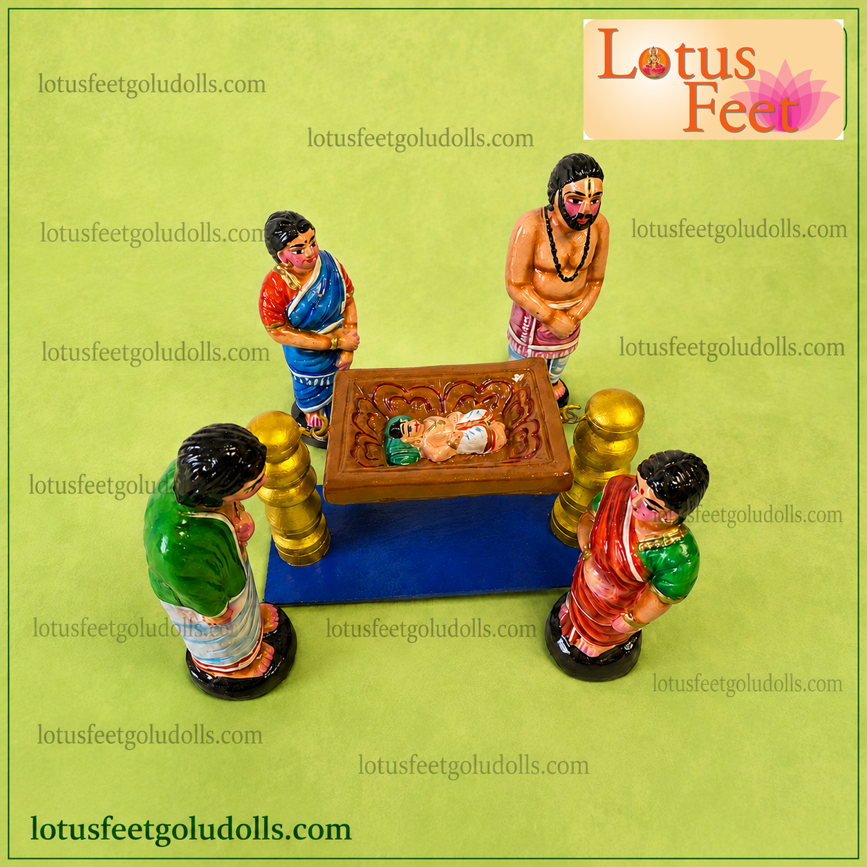 Raghavendrar Jananam Set (Paper Mache)