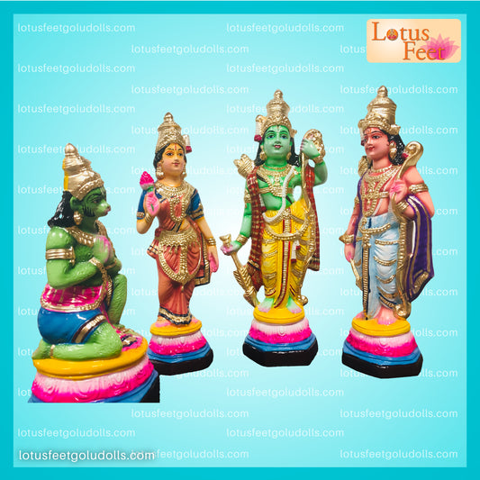 Ramar Set - Ram Parivar Set 16" (Paper Mache )