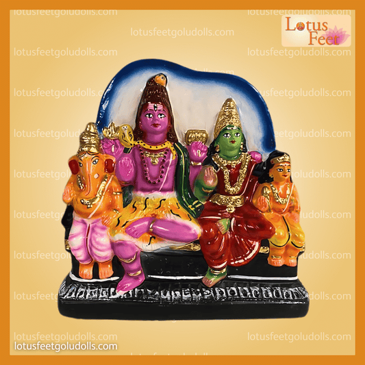 Siva Kutumbam 11" (Paper Mache) Divine Family