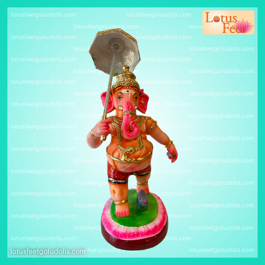 Umbrella Ganesha 18" (Paper Mache)