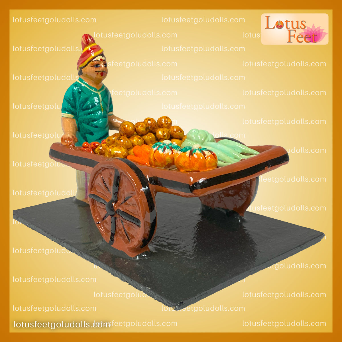 Vegetable Vendor - Paper Mache