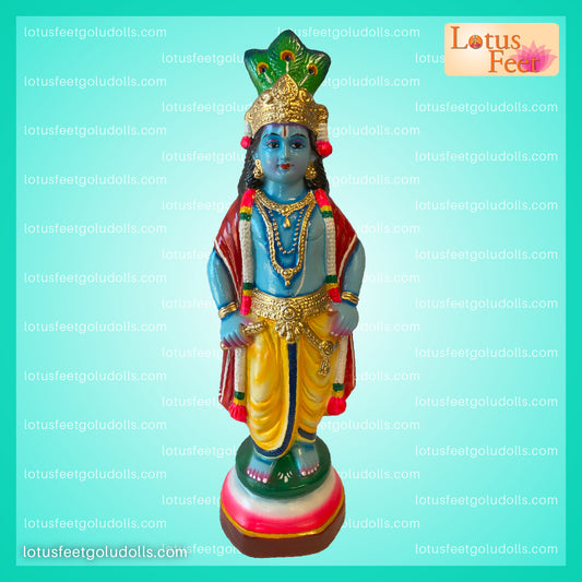 Vittobha Krishna 18" (Paper Mache) Divine Charm of Krishna