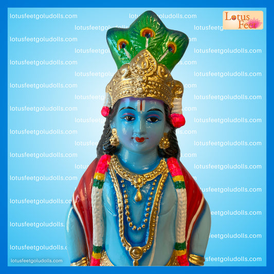 Vittobha Krishna 18" (Paper Mache) Divine Charm of Krishna