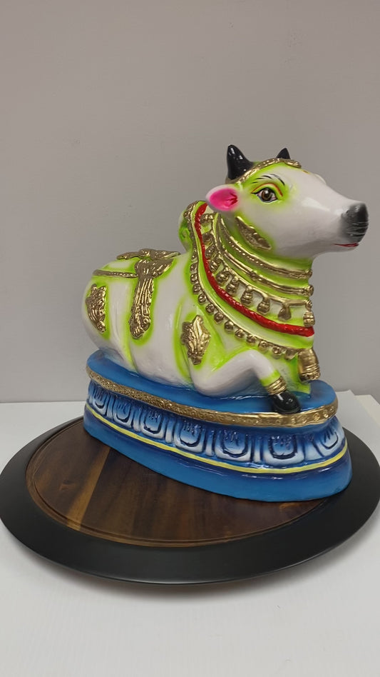 Nandhi 15" (Paper Mache) Lord Shiva's Sacred Companion