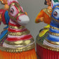Poi Kaal Kuthirai Set (Paper Mache Set of 2) Folk Art Comes Alive!