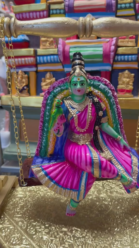 Meenakshi Oonjal (Swing) Paper Mache ( Grace in Every Swing)